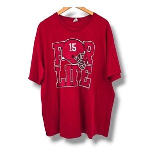 Delta Pro Weight Alabama Crimson Football‎ For Life Graphic T-Shirt Red Mens 2XL